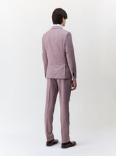 Costume 2 Pi Ces Slim En Laine Violette