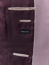 Costume 2 Pi Ces Slim En Laine Violette