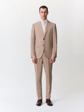Costume 2 pièces regular en laine beige