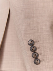 Costume 2 Pi Ces Regular En Laine Beige