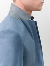 Costume 2 Pi Ces Slim En Laine Bleu C Rul En
