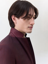 Costume 2 Pi Ces Slim En Laine Bordeaux