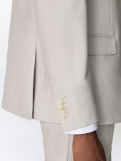 Costume 2 Pi Ces Slim En Laine Greige