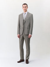 Costume 2 Pi Ces Slim En Laine M Lang E Vert D Eau