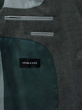 Costume 2 Pi Ces Slim En Laine M Lang E Vert Fonc