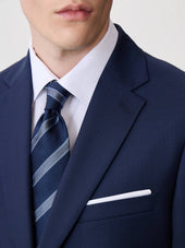 Costume 2 Pi Ces Regular En Laine Vitale Barberis Canonico Bleu Marine Prince De Galles