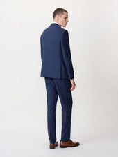 Costume 2 Pi Ces Regular En Laine Vitale Barberis Canonico Bleu Marine Prince De Galles