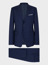 Costume 2 Pi Ces Regular En Laine Vitale Barberis Canonico Bleu Marine Prince De Galles