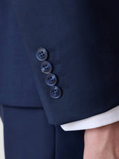 Costume 2 Pi Ces Regular En Laine Vitale Barberis Canonico Bleu Marine Prince De Galles
