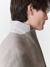 Costume 2 Pi Ces Regular En Laine Beige Rayures