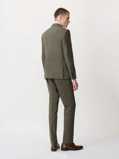 Costume 2 Pi Ces Slim En Laine Kaki