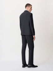 Costume 2 Pi Ces Slim En Laine Stretch Noire