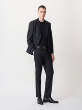 Costume 2 Pi Ces Slim En Laine Stretch Noire
