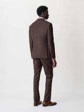 Costume 2 Pi Ces Regular En Laine Marron