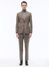 Suit Ajust En Flanelle De Laine