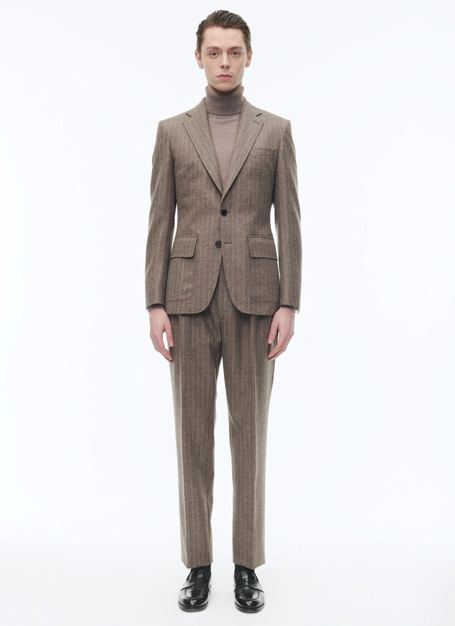 Suit Ajust En Flanelle De Laine