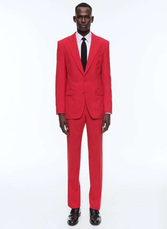 Suit ajusté en toile de laine