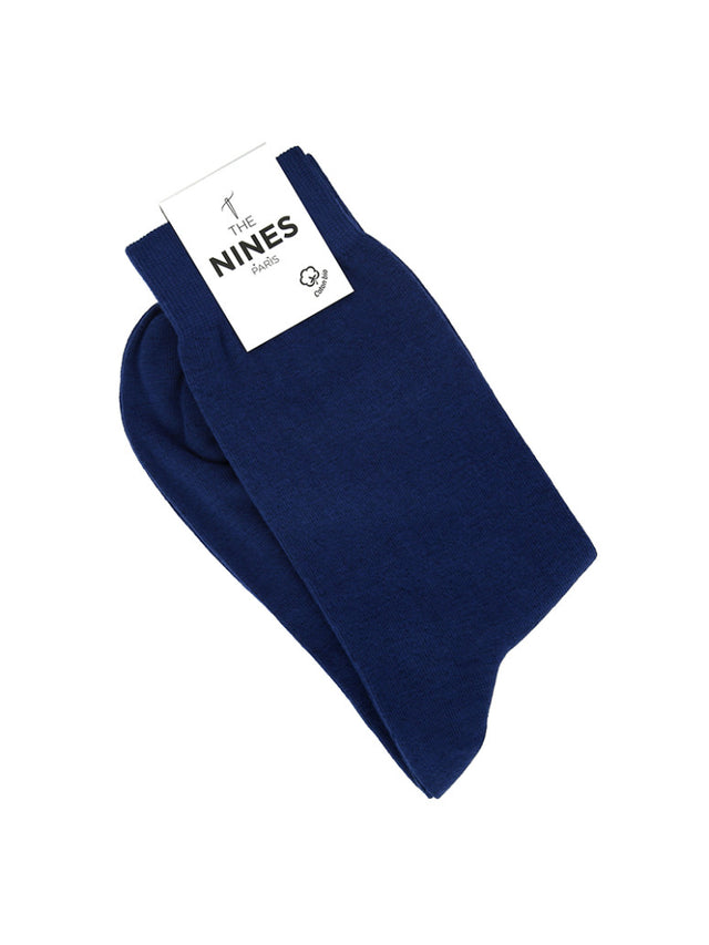 Organic cotton socks midnight blue