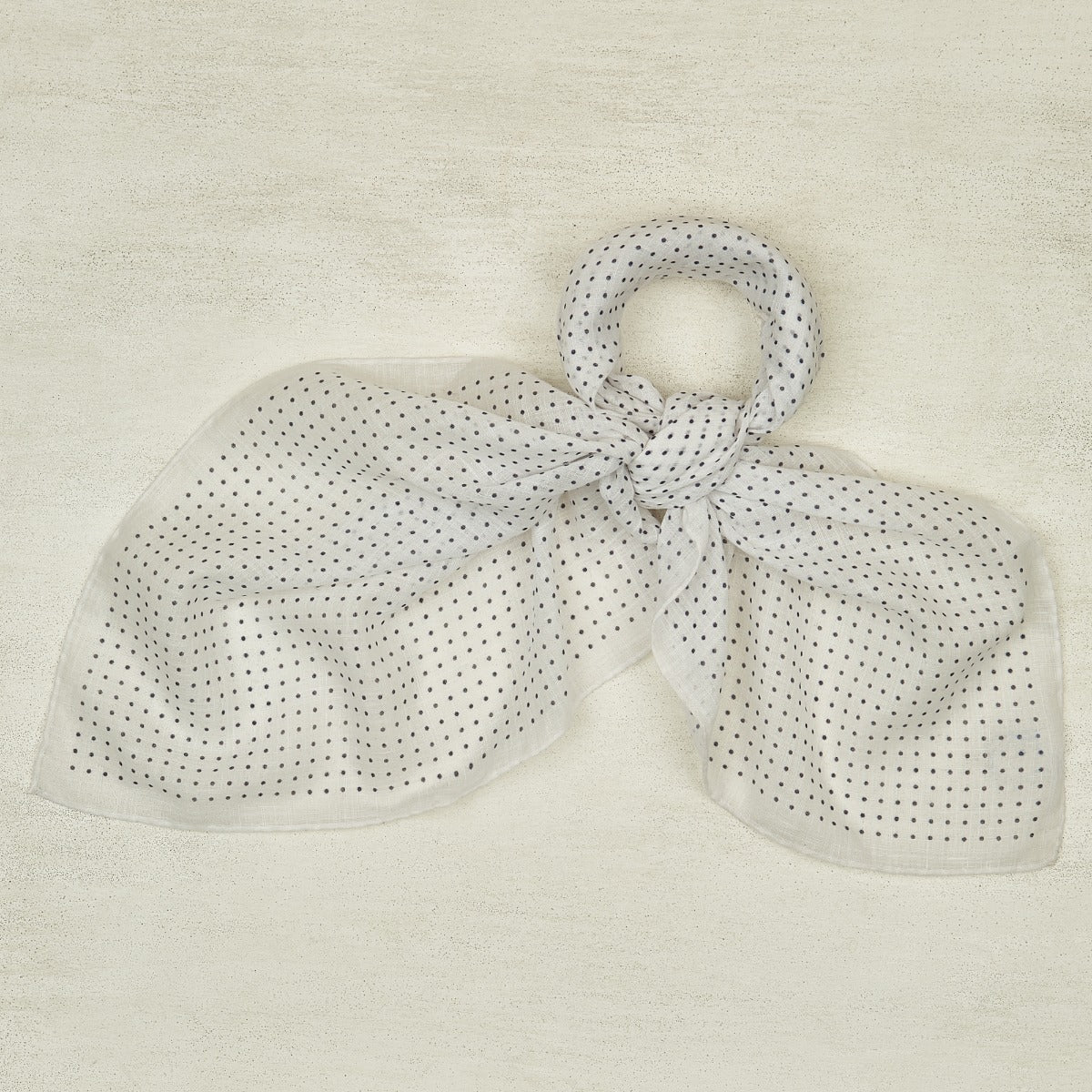 Cotton Spotted Neckerchief In And Navy