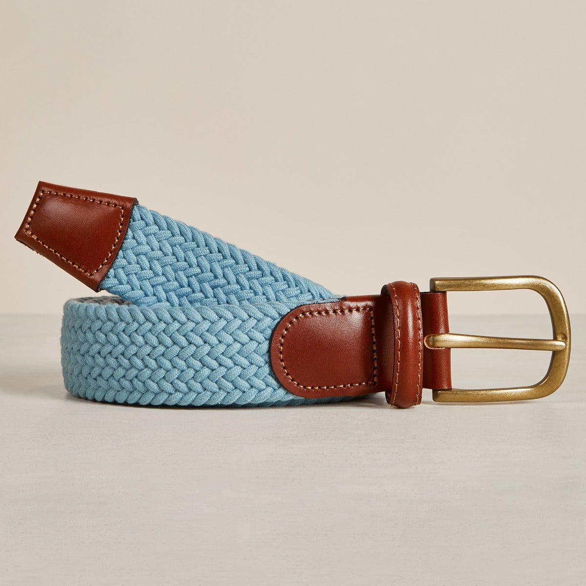 Cotton Elastic Woven Belt In Light
