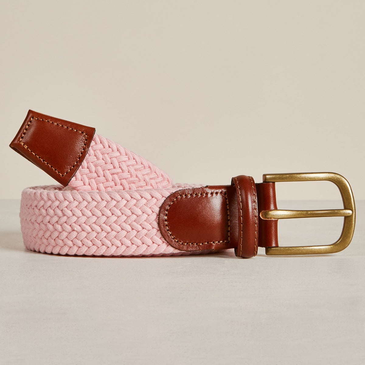 Cotton Elastic Woven Belt In Light