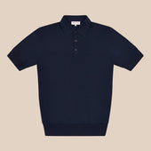 Extra-long Staple Cotton Coach Polo in Navy