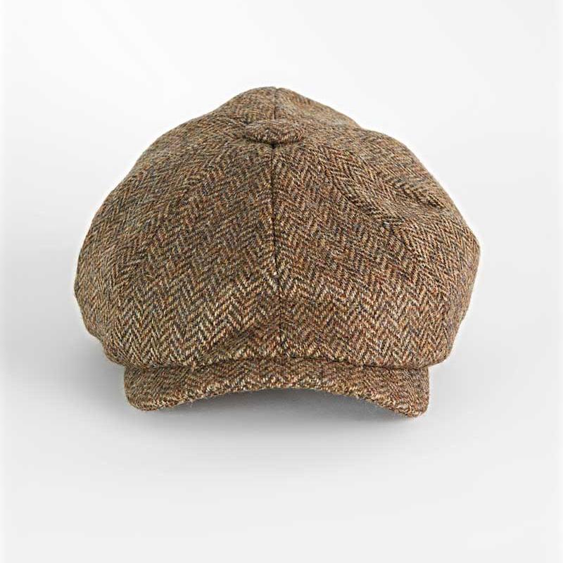 Country Herringbone Wool Gatsby Cap