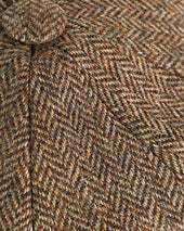 Country Herringbone Wool Gatsby Cap