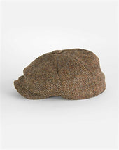 Country Herringbone Wool Gatsby Cap