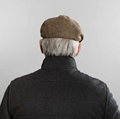 Country Herringbone Wool Gatsby Cap