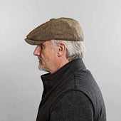 Country Herringbone Wool Gatsby Cap