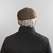 Country Plain Weave Wool Gatsby Cap