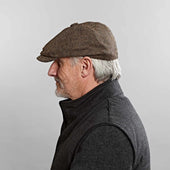 Country Plain Weave Wool Gatsby Cap