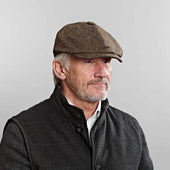Country Plain Weave Wool Gatsby Cap