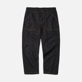 CP WIDE DENIM PANTS - BLACK