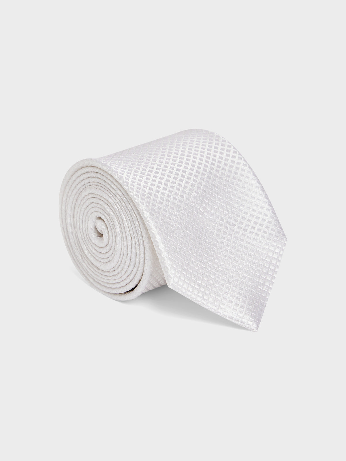 Cravate Large En Soie Crue Motif