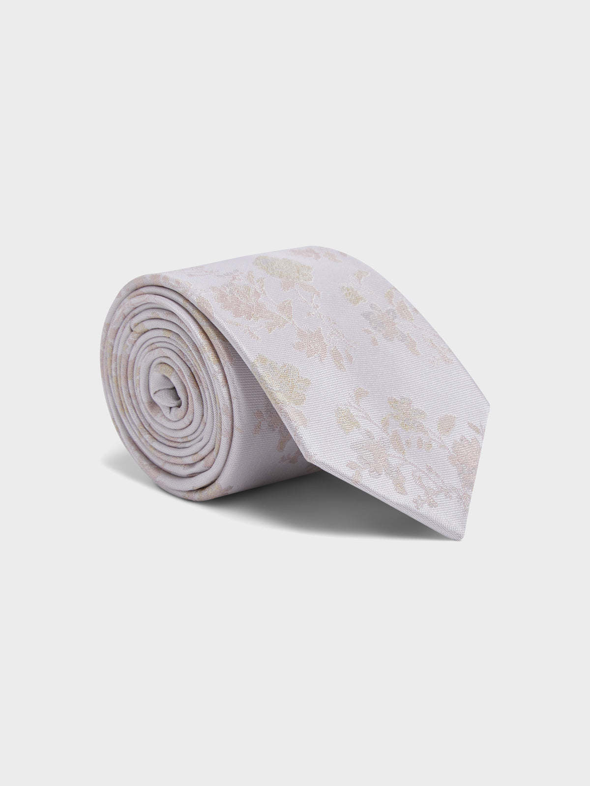 Cravate Large En Soie M Lang E Motif Fleuri