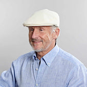 Linen Flat Cap