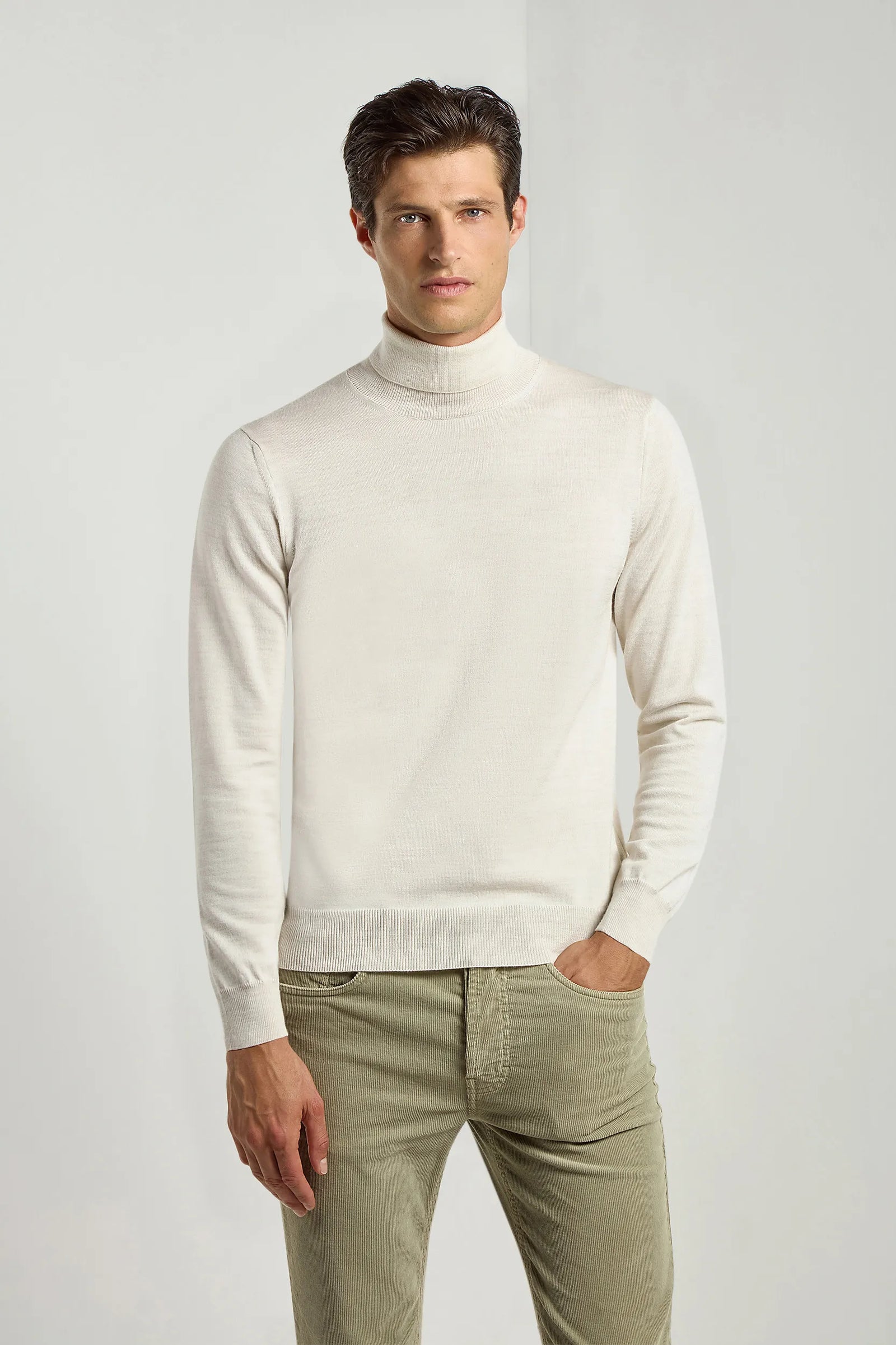 Merino Turtleneck Made In Italy