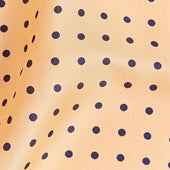 Navy Medium Spot Silk Pocket Square
