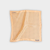 Navy Medium Spot Silk Pocket Square