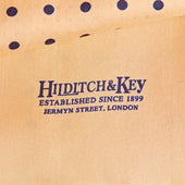 Navy Spot Silk Tubular Scarf