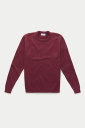 Crown Cashmere Knitted Long Sleeve Crewneck Coccinea
