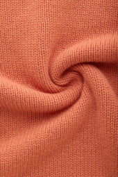 Cashmere Crewneck Sweater Pastel Orange