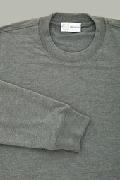 Crewneck Set Sleeve Bleach Sweatshirt Bamboo Sorona Gray