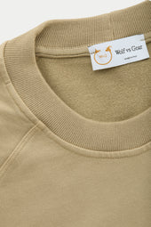 Cotton Modal Relaxed Raglan Sweatshirt Candied Ginger