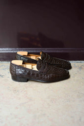 Le penny loafer en crocodile Philippe