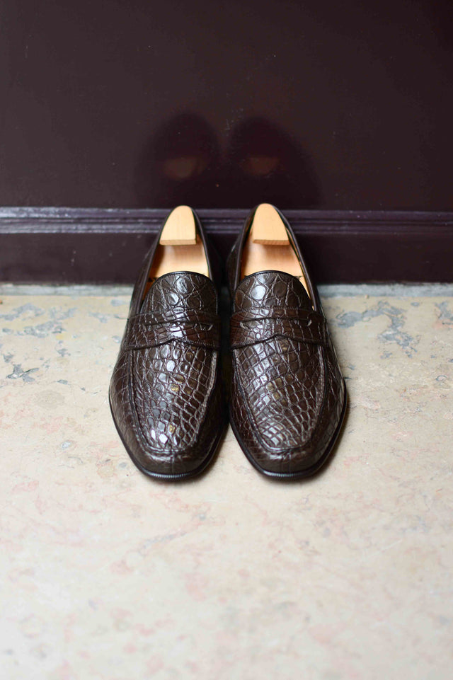 Le penny loafer en crocodile Philippe