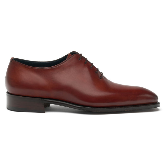 Crowndale Wholecut Oxford in Dark Leaf Calf Leather