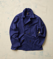 Cotton Serge Double Breasted Chore Coat
